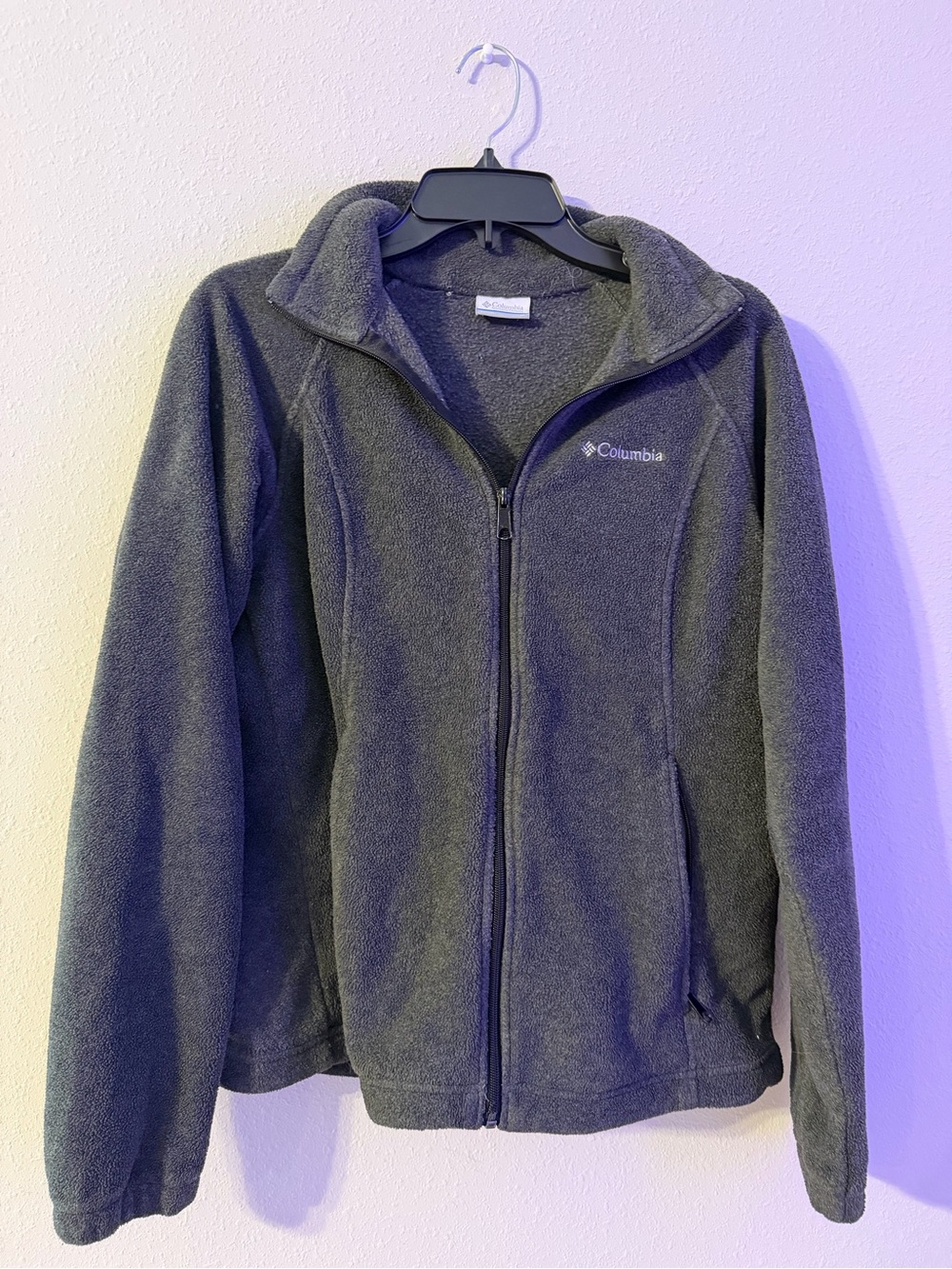Columbia Charcoal Gray Full-Zip Fleece Jacket